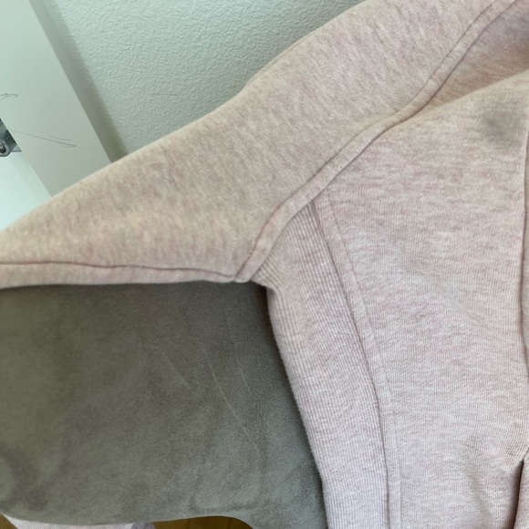 SOLD!! 💔 Lululemon Heathered Mink Berry Scuba Hoodie Full Zip Cotton Fleece - Picture 10 of 16